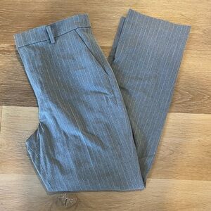 Uniqlo stripe work pants size small gray